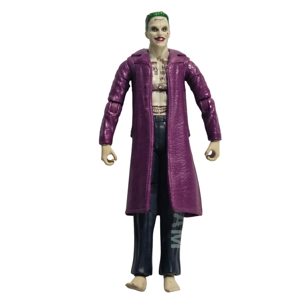 Mattel Joker Action Figure 6" Purple Suicide Squad Arkham Trench Coat